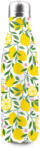 Easy Life Duplafalú rozsdamentes acél hőtartó útipalack - 500ml - Lemons