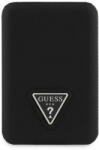 GUESS PU Grained Triangle Logo MagSafe kompatibilis powerbank / külső akkumulátor, 5000mAh, fekete (GUPB5FPGTSPSK)