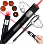 ZeeTech Lézer Mutató Piros Lézer Usb Erős Nagy Hatótávolság Akkumulátor (Mocny wskaźnik laserowy laser czerwony USB)