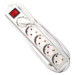  Hálózati elosztó 5-ös kapcsolóval - (250V, 16A, 3500W) (ES5S)