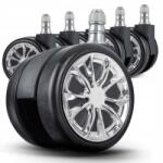 Sofotel Gumírozott kerekek ülésekhez fekete Sofotel 5 db (2907)