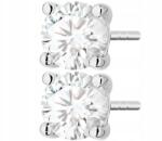 ZŁOCISTO Fehér Arany Fülbevaló Gyémántokkal 1, 40 Ct Arany 585 Stift Ajándék Gravírozás (DLA DZIEWCZYNY NARZECZONEJ)