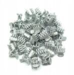  Csillámos hajgumi ezüst színben 50 db (0245-69)