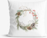 Goldea karácsonyi dekoratív párnahuzat - fenyőkoszorú 45 x 45 cm