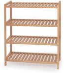 HM Raft incaltaminte HM ST8, cu 4 polite, lemn masiv, capacitate 12 perechi, natur (00002645) Pantofar