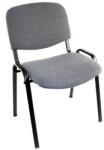 Antares Scaun vizitator Taurus TN, cadru metalic, tapitat cu stofa, stivuibil, 120 kg, negru (00000306)