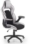 HM Scaun directorial ergonomic, HM Sonic, brate reglabile, mecanism de balans, baza polipropilena, rotire 360 , 100 kg, negru gri (00003098)