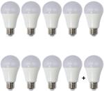 Crystal Set 10 Becuri LED Drimus 12W E27 Lumina rece DL 6121 (S1490x10)