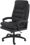 HM Scaun directorial HM Harbor, piele ecologica, inaltime reglabila, mecanism de balansare, perne duble, 120 kg, negru (00004144)