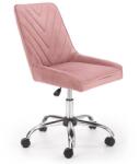 HM Scaun birou copii HM Rico, ergonomic, stofa tip catifea, cadru polipropilena, inaltime reglabila, 100 kg, roz (00003508)