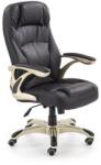 HM Scaun directorial HM Carlos, Piele ecologica perforata, Roti cauciucate, Inaltime ajustabila, Mecanism multiblock, 136 Kg, Negru (00001551-1204)