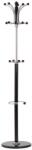 HM Cuier pom lemn 15 agatatori HM W19, metalic, baza ceramica, suport umbrela, negru (00002029)