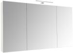 BD Dulap baie cu oglinda Celine, PAL, iluminare led, 120 cm, 3 usi, 3 rafturi, soft close, alb (00003445)