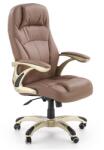HM Scaun directorial HM Carlos, Piele ecologica perforata, Roti cauciucate, Inaltime ajustabila, Mecanism multiblock, 136 Kg, Negru (00001551)