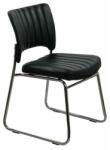 Chairs ON Scaun vizitator HRC 613, ergonomic, cadru metalic, piele ecologica, 120 kg (00000917)