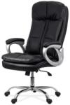 XACT Scaun directorial OFF 799, robust, piele ecologica, perne duble, baza cromata, mecanism multiblock, 200 kg (00004025)