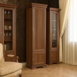 Vamy Dulap VMD1, 4 polite, 2 usi, Pal Melaminat, cu elemente din MDF, Nuc (00003963) Garderoba