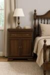 Vamy Comoda dormitor si living, VM1, Pal Melaminat, cu 2 usi, un sertar, cu elemente din MDF, Nuc (00003935) Comoda