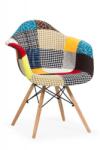XACT Scaun living BUC 243 Patchwork, stofa, cadru lemn, 110 kg (00002861)