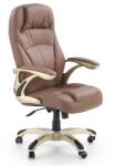 HM Scaun directorial HM Carlos, Piele ecologica perforata, Roti cauciucate, Inaltime ajustabila, Mecanism multiblock, 136 Kg, Bej (00001576)
