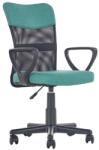 HM Scaun birou pentru copii cu plasa textila, HM Timmy, ergonomic, inaltime reglabila, structura polipropilena, Rotire 360 , 120 kg, turcoaz (00002550)