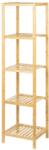 KALENDA Etajera depozitare KL273, cu 5 rafturi, lemn, multifunctional, natur (00004117) Raft