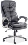 SL Scaun directorial SL Q270, cadru polipropilena, piele ecologica, inaltime ajustabila, mecanism balansare, 100 Kg, negru (00003338)