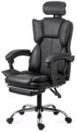 XACT Scaun directorial OFF 4151, piele ecologica, mecanism de balansare, suport pentru picioare, 130 kg (00004073-3980)