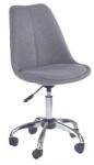 HM Scaun birou copii HM Coco 4, Ergonomic, Stofa, Cadru metalic, Inaltime ajustabila, Roti pivotante, 80 kg, Gri deschis (00002292)