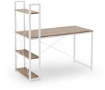 HM Birou cu rafturi HM Narvik B1, industrial, cadru metalic, PAL melaminat, 120x64x120 cm, stejar sonoma - alb (00003534)