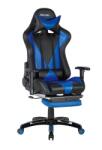 UNIC Scaun gaming GN90 Suzuka, suport lombar, perna tetiera, cotiere reglabile, rotativ, mecanism multiblock, 150 kg, negru albastru (00004044)