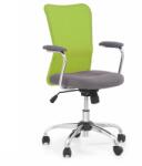 HM Scaun birou copii HM Andy, Mesh Stofa, Ergonomic, Cadru Cromat, Inaltime ajustabila, Mecanism balansare, 102 Kg, Verde (00001883)