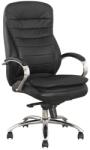 SL Scaun directorial SL Q154, Mecanism Multiblock, Piele ecologica, Inaltime ajustabila, 100 Kg, Negru (00002195)