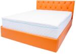 SaltSib Topper Saltea Drimus MemoHR 6, 5 cm, 120x200, memory foam 2 cm, spuma poliuretanica HR cu 5 zone de confort, husa detasabila tricot, hipoalergenica, fermitate mediu spre soft, Saltsib (00001916)