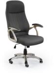 HM Scaun directorial HM Edison, Cadru Polipropilena, Piele ecologica, Inaltime ajustabila, Sistem Balansare, 120 kg, 118x64x70 cm, Negru (00001580)