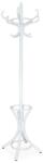 HM Cuier pom lemn curbat HM W30, cu 12 agatatori, suport umbrela, alb (00002422)