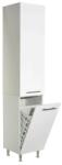 BD Dulap baie tip coloana GN0161, Pal Melaminat, 3 rafturi, cos rufe, alb (00003831)