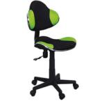 SL Scaun birou copii SL G2, Ergonomic, Stofa, Inaltime reglabila, Cadru polipropilena, 60 kg, Verde Negru (00002398)
