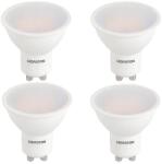 Crystal Set 4 Spoturi Led GU10, 6W, 220V lumina calda DLF 3060 (S1236x4)