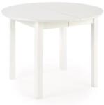 HM Masa bucatarie si living extensibila HM Ringo, blat MDF, 6 persoane, 102-142x102x76 cm, alb (00003550)