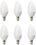 Crystal Set 6 Becuri LED Drimus E14 6W lumina rece DL-6062 (S1484x6)