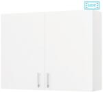 BD Dulap baie suspendat Roma, front MDF, 2 usi, polita, 80 x 68 cm, alb (00003431)