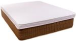 SaltSib Topper saltea 140x190 spuma 10cm, fermitate medie spre tare, spuma poliuretanica, husa fixa matlasata, microfibra, Saltsib (00003117)