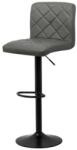 XACT Scaun de bar ABS 147, cu spatar, piele ecologica, suport picioare, cadru metalic, rotativ, 100 kg (SKU-10063)
