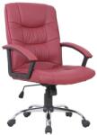UNIC Scaun directorial GN02, ergonomic, cadru cromat, inaltime ajustabila, balans, 100 kg, bordo (00002009)