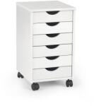 HM Dulapior rulant HM Simon 2, cu sertare, cu roti, front MDF, alb (00001901) Dulap arhivare