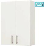 BD Dulap baie suspendat Roma, front MDF, 2 usi, polita, 55 x 68 cm, alb (00003526)