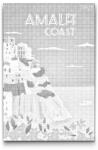 PontPöttyöző - Amalfi, Olaszország Méret: 40x60cm, Keretezés: Keret nélkül (csak a vászon), Szín: Piros