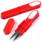 Stoklasa Olló cérnához, hímzőfonálhoz, zsinórhoz, 12 cm-es, műanyag nyél, piros Nagyon Népszerű (900145)