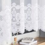  Finom fehér jacquard függöny 450x175 szoba nappali konyha 175x450 békák (Darek 175x450)